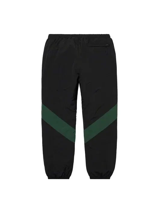 Брюки paneled track pants 'black green red' Supreme — изображение 2 из 2, черный/зеленый/красный