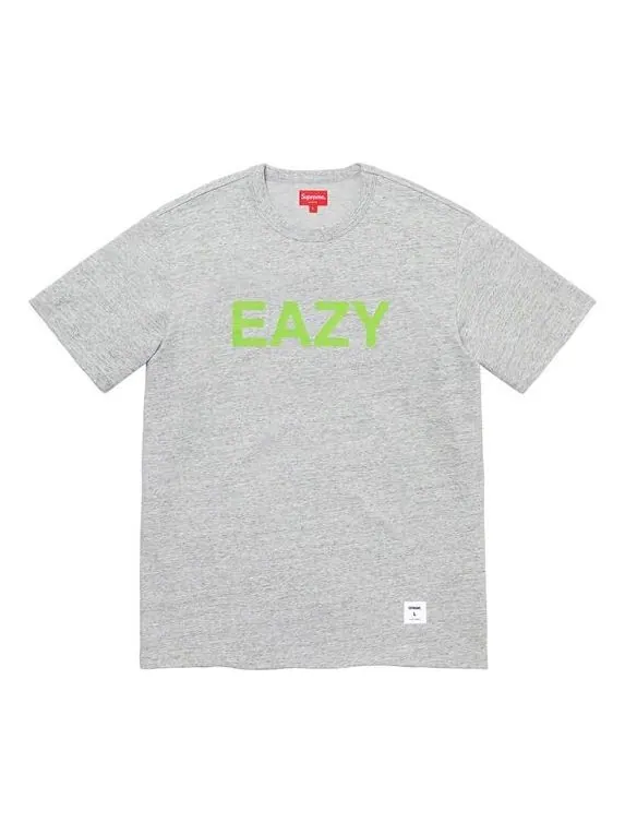 Футболка ss20 week 1 eazy s/s top alphabet short sleeve gray Supreme — изображение 1 из 1, серый