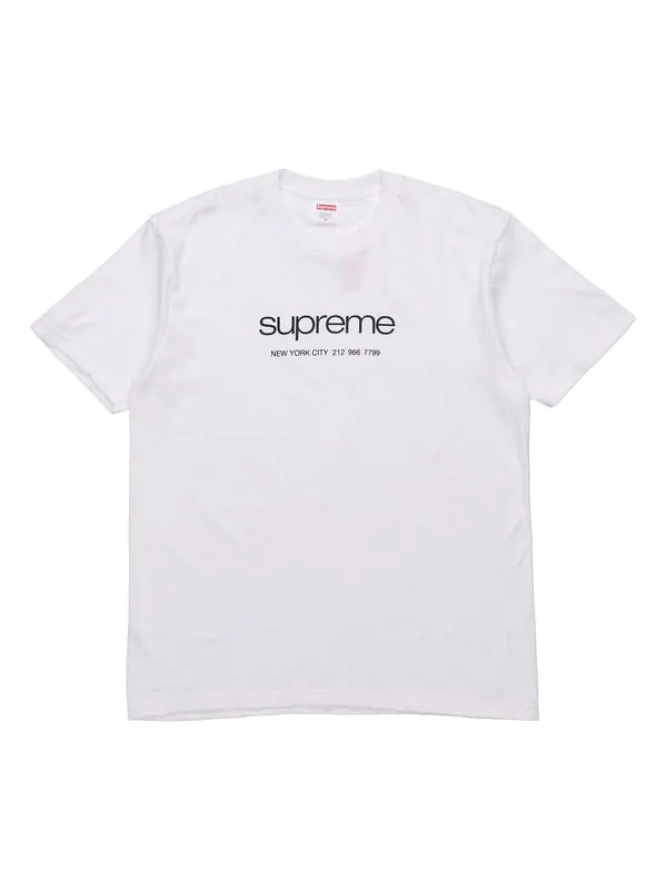 Футболка ss20 classic logo short sleeve white Supreme — изображение 1 из 2, белый