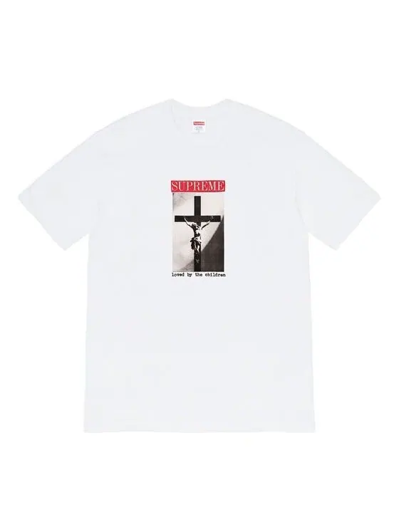 Футболка ss20 week 1 loved by the children tee Supreme — изображение 1 из 1, белый
