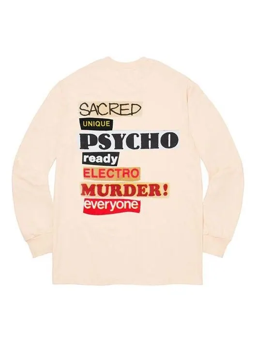 Футболка ss20 week 1 sacred unique ls tee Supreme — изображение 1 из 2, кремово-желтый