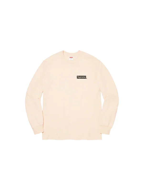 Футболка ss20 week 1 sacred unique ls tee Supreme — изображение 2 из 2, кремово-желтый