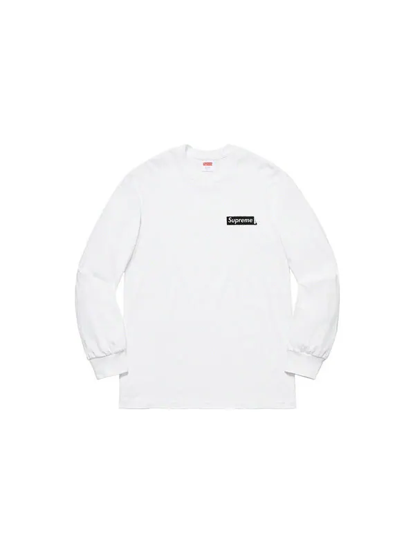 Футболка ss20 back alphabet long sleeves white Supreme — изображение 2 из 2, белый