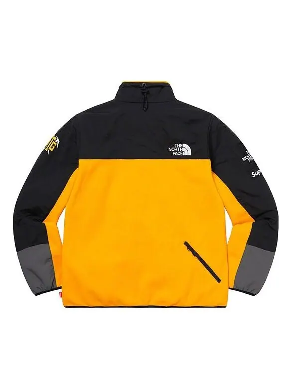 Куртка x the north face rtg fleece jacket 'yellow black' Supreme — изображение 2 из 2, желтый/черный