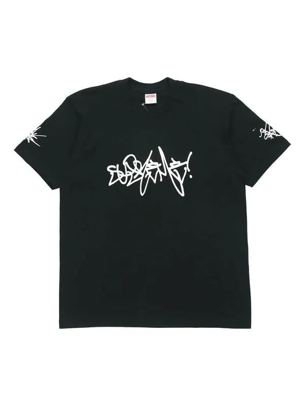 Футболка ss20 week 4 rammellzee tag tee logo tee Supreme — изображение 1 из 2, черный