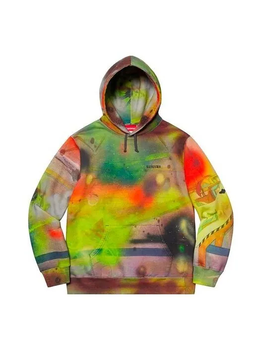 Толстовка Supreme SS20 Week 4 Rammellzee Hooded Sweatshirt — изображение 1 из 2, бежевый