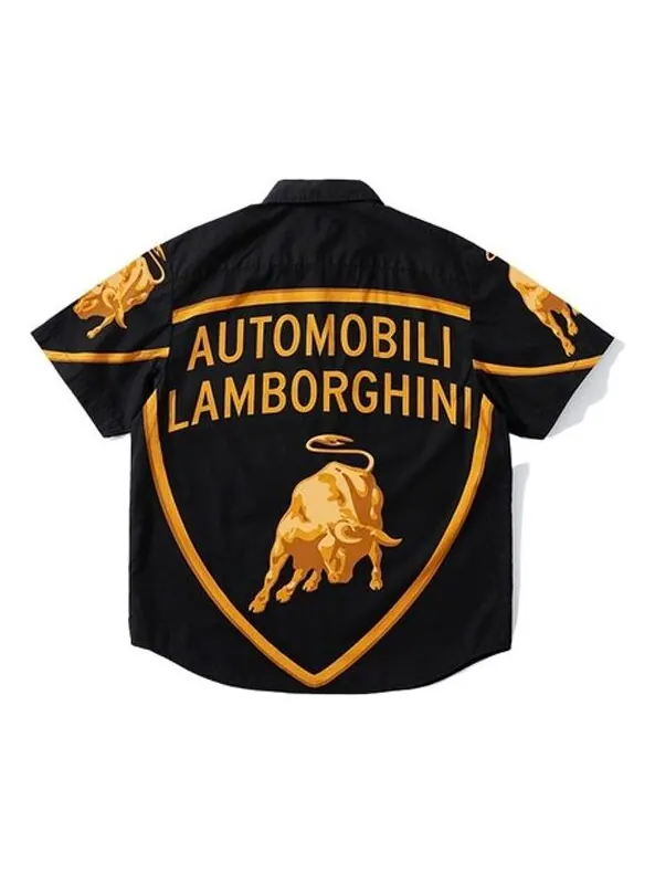 Рубашка x automobili lamborghini s/s shirt 'black yellow' Supreme — изображение 2 из 2, черный/желтый