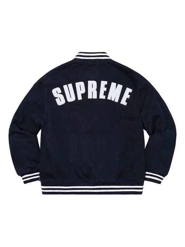 Куртка x new era x mlb varsity jacket 'black multi-color' Supreme — изображение 2 из 3, черный/мульти