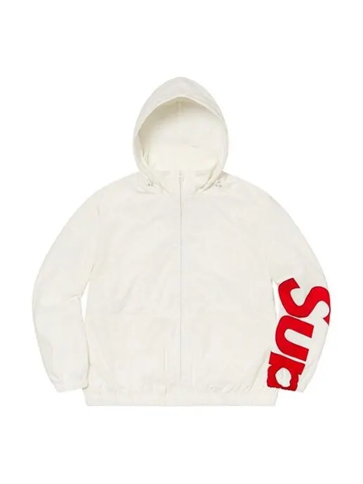 Куртка spellout track jacket 'white red' Supreme — изображение 3 из 4, белый/красный