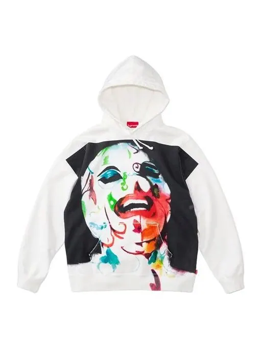 Толстовка ss20 week 17 leigh bowery airbrushed Supreme — изображение 1 из 1, белый