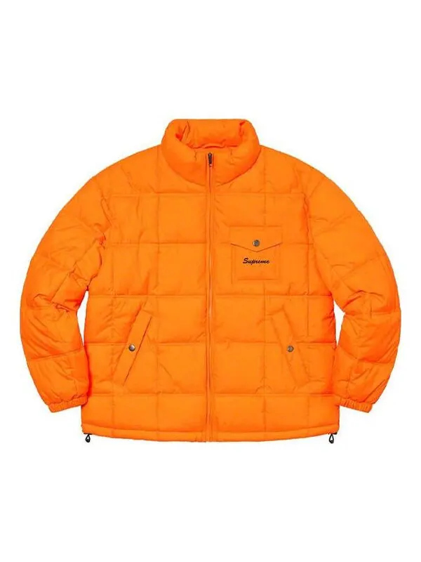 Куртка iggy pop puffy jacket 'orange black' Supreme — изображение 1 из 2, оранжевый/черный