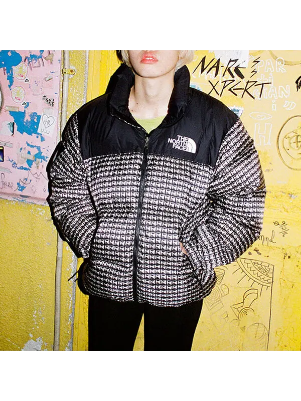 Куртка Supreme x The North Face Studded Nuptse — изображение 4 из 4, черный/белый