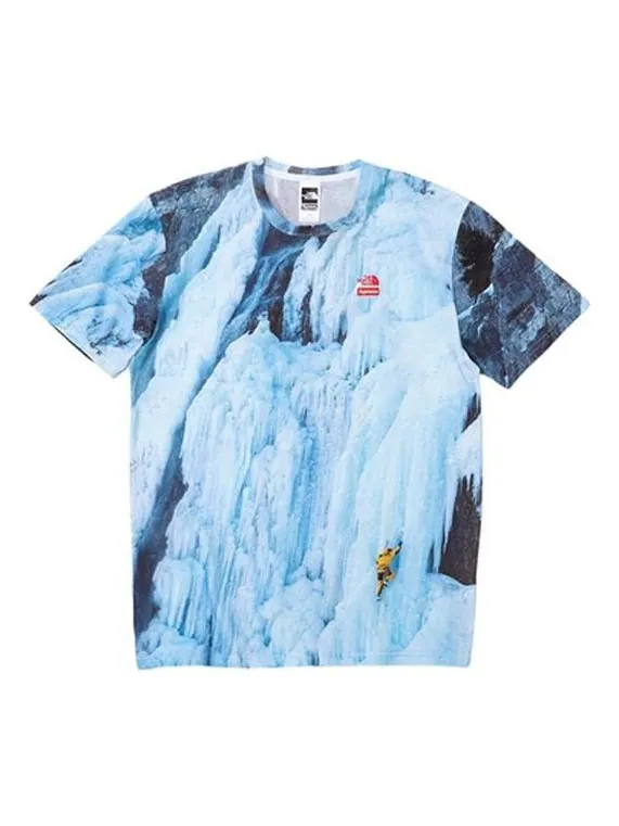 Футболка Supreme SS21 Week 5 x The North Face Ice Climb Tee — изображение 1 из 2, синий