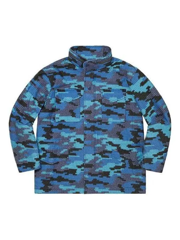 Куртка logo camo m-65 jacket 'blue black' Supreme — изображение 1 из 3, синий/черный