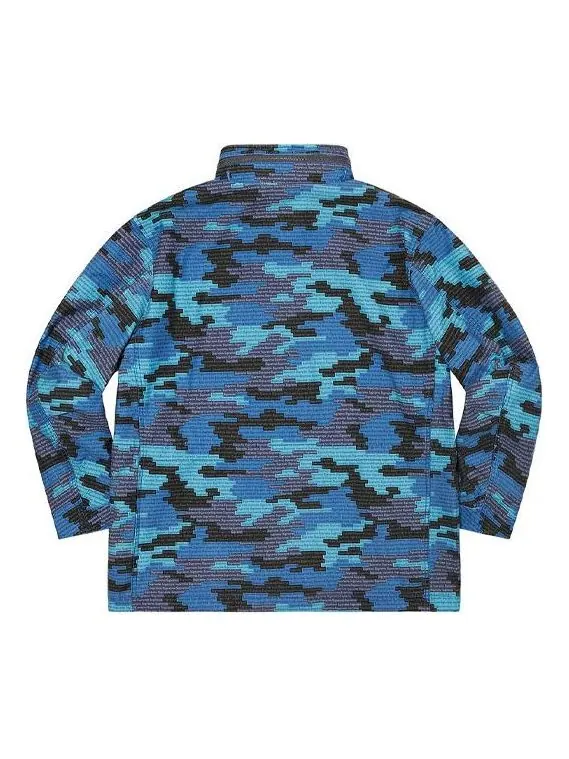Куртка logo camo m-65 jacket 'blue black' Supreme — изображение 2 из 3, синий/черный