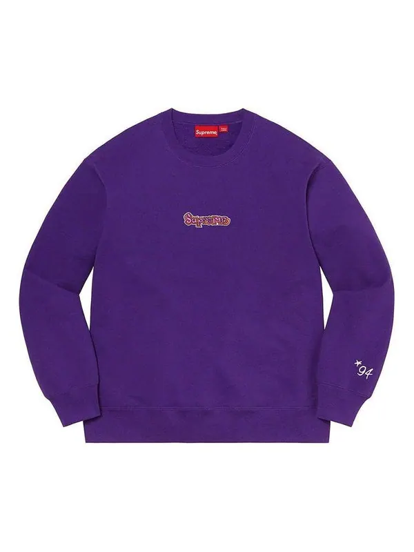 Свитер gonz logo crewneck 'purple pink' Supreme — изображение 1 из 1, фиолетовый/розовый