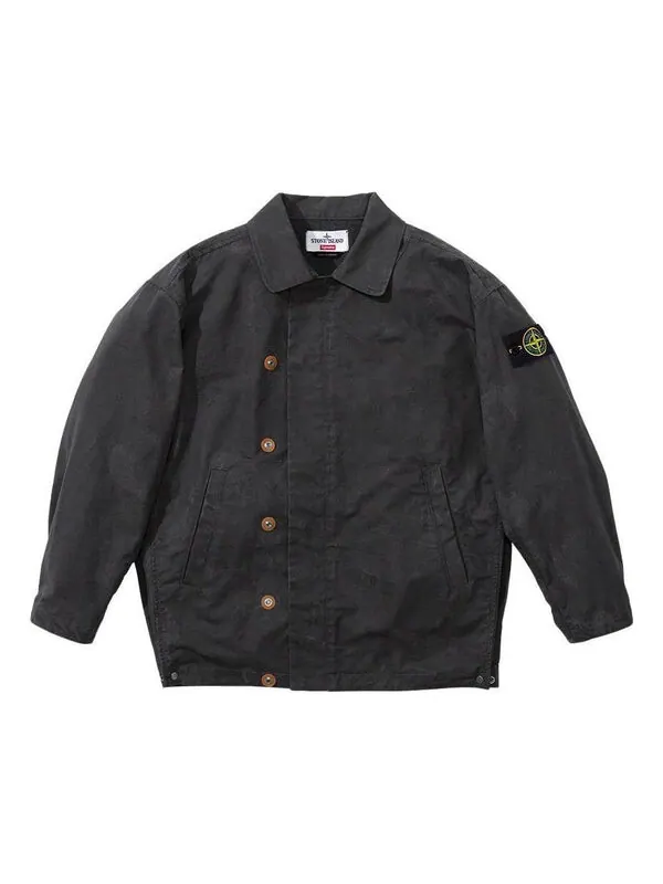Куртка x stone islacnd reactive ice camo ripstop jacket 'black' Supreme — изображение 1 из 2, черный