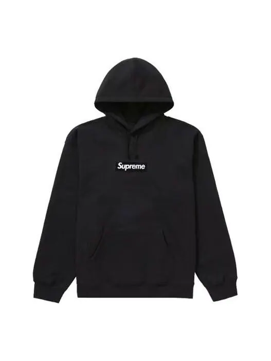 Толстовка west hollywood box logo hooded sweatshirt 'black white' Supreme — изображение 1 из 1, черный/белый