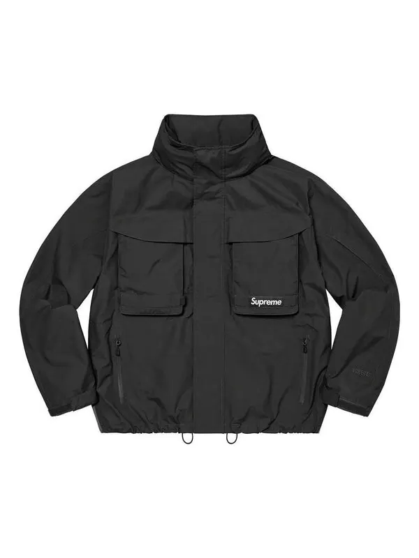 Куртка gore-tex paclite lightweight shell jacket 'black' Supreme — изображение 2 из 4, черный