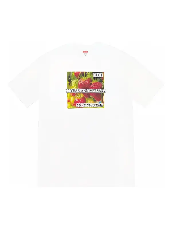 Футболка x clot anniversary t-shirt 'white' Supreme — изображение 1 из 2, белый