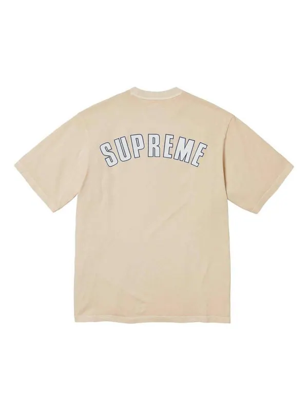 Футболка cracked arc s/s top 'tan white' Supreme — изображение 2 из 2, бежевый/белый