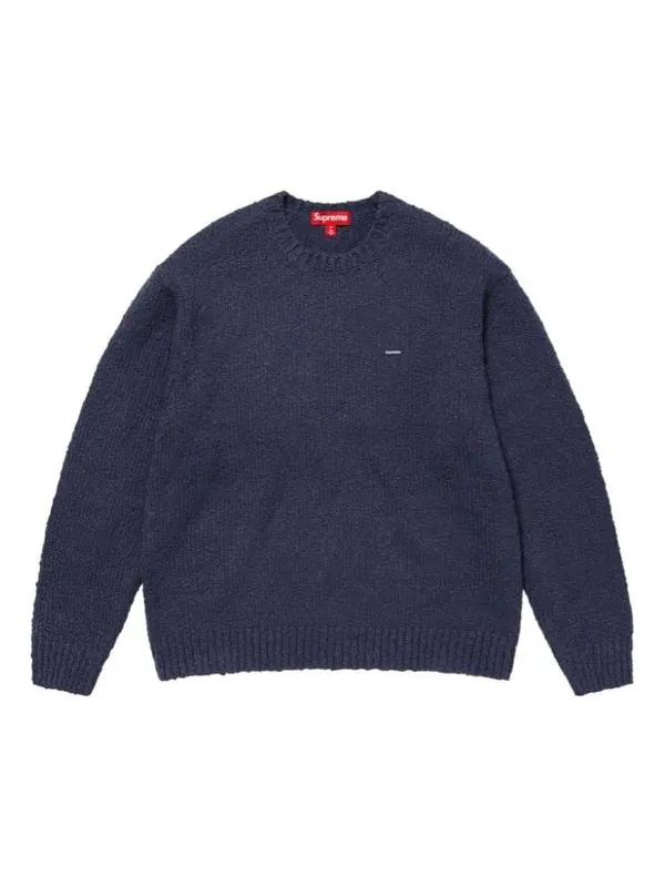 Свитер boucl small box sweater 'navy' Supreme — изображение 1 из 1, темно-синий