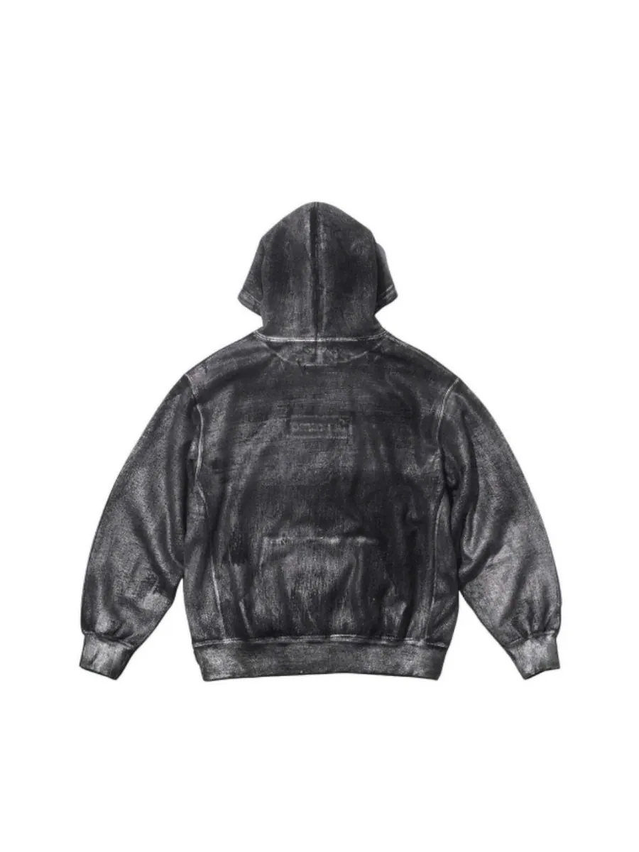 Худи Supreme x MM6 Maison Margiela Foil Box Logo 'Black' — изображение 2 из 2, черный