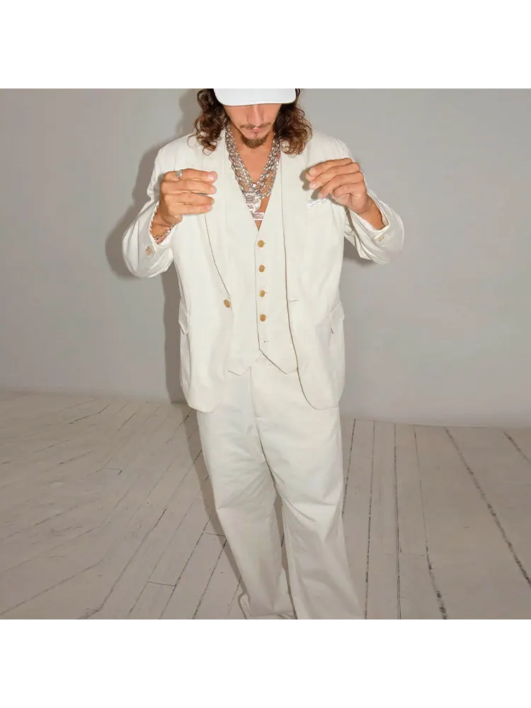 Костюм Supreme x MM6 Maison Margiela из стираного хлопка — изображение 7 из 7, белый