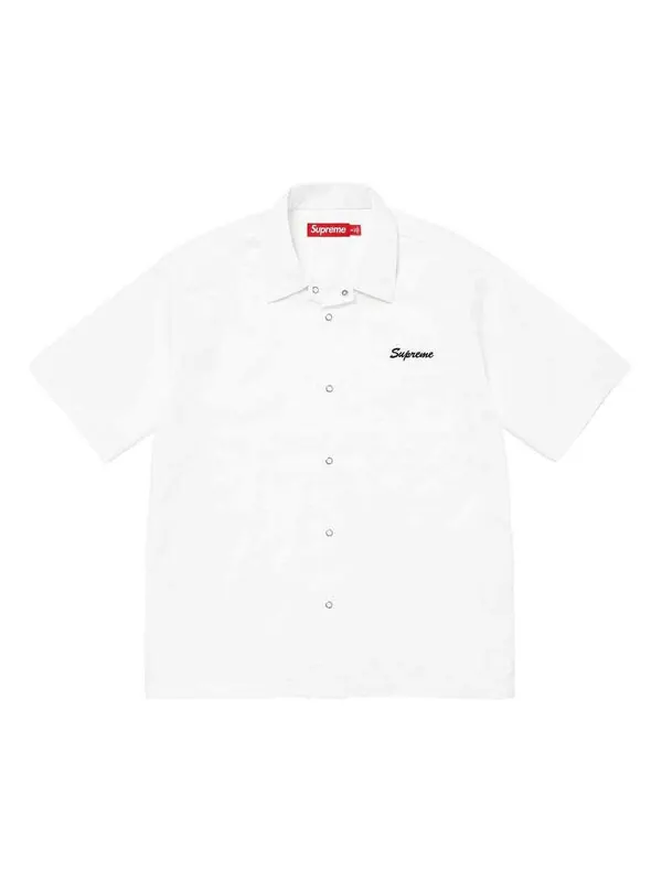 Рубашка x margaret keane teardrop s/s work shirt 'white blue' Supreme — изображение 1 из 2, белый/синий