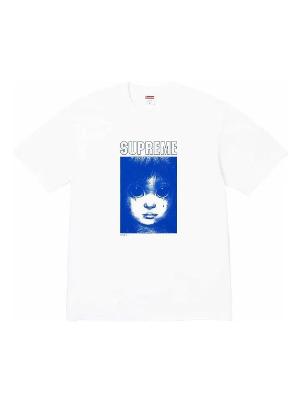 Футболка x margaret keane t-shirt 'white blue' Supreme — изображение 1 из 1, белый/синий