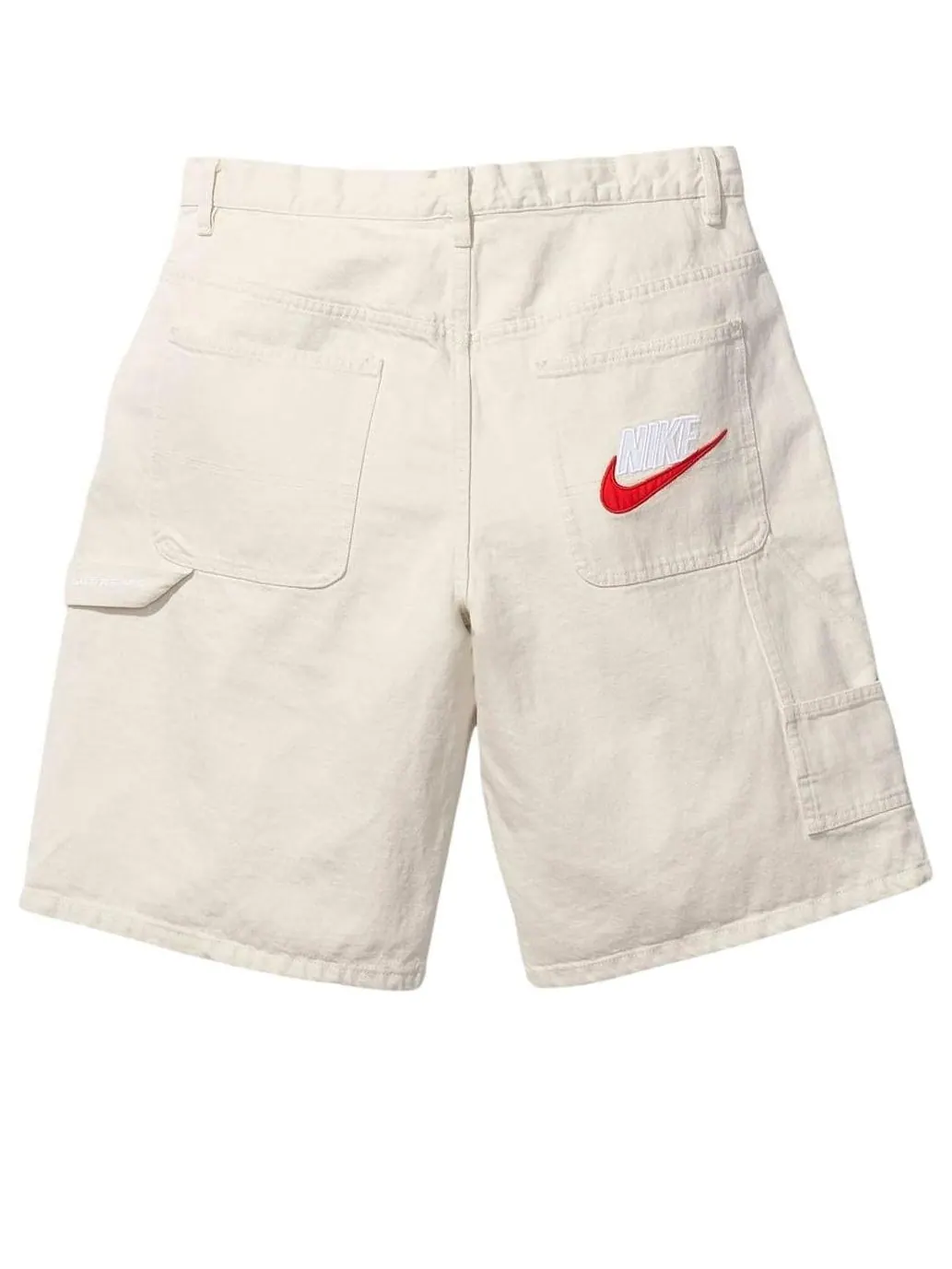 Джинсовые шорты Supreme x Nike SS24 WEEK10 — изображение 2 из 2, белый/красный