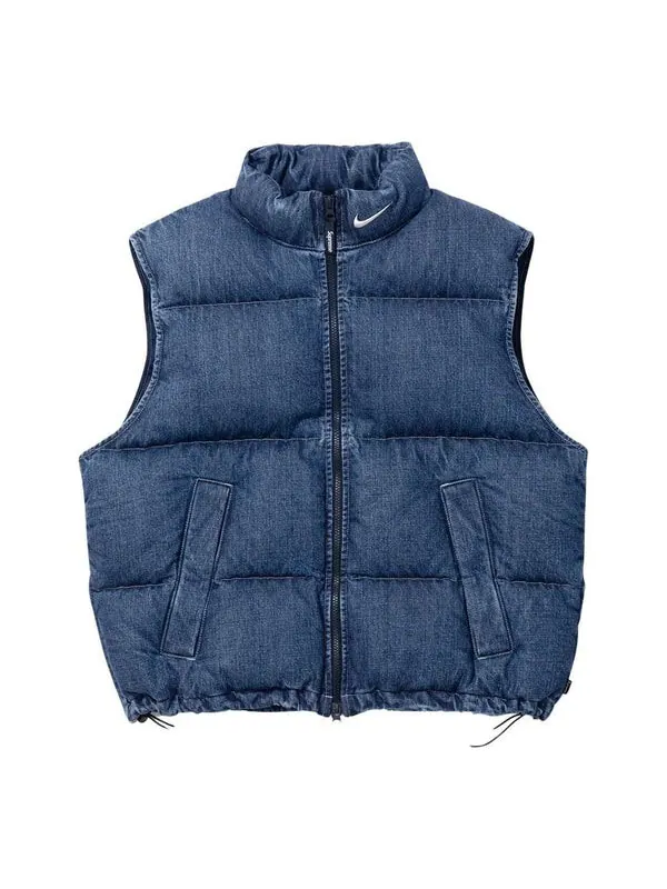 Жилет x nike denim puffer vest 'navy red white' Supreme — изображение 1 из 3