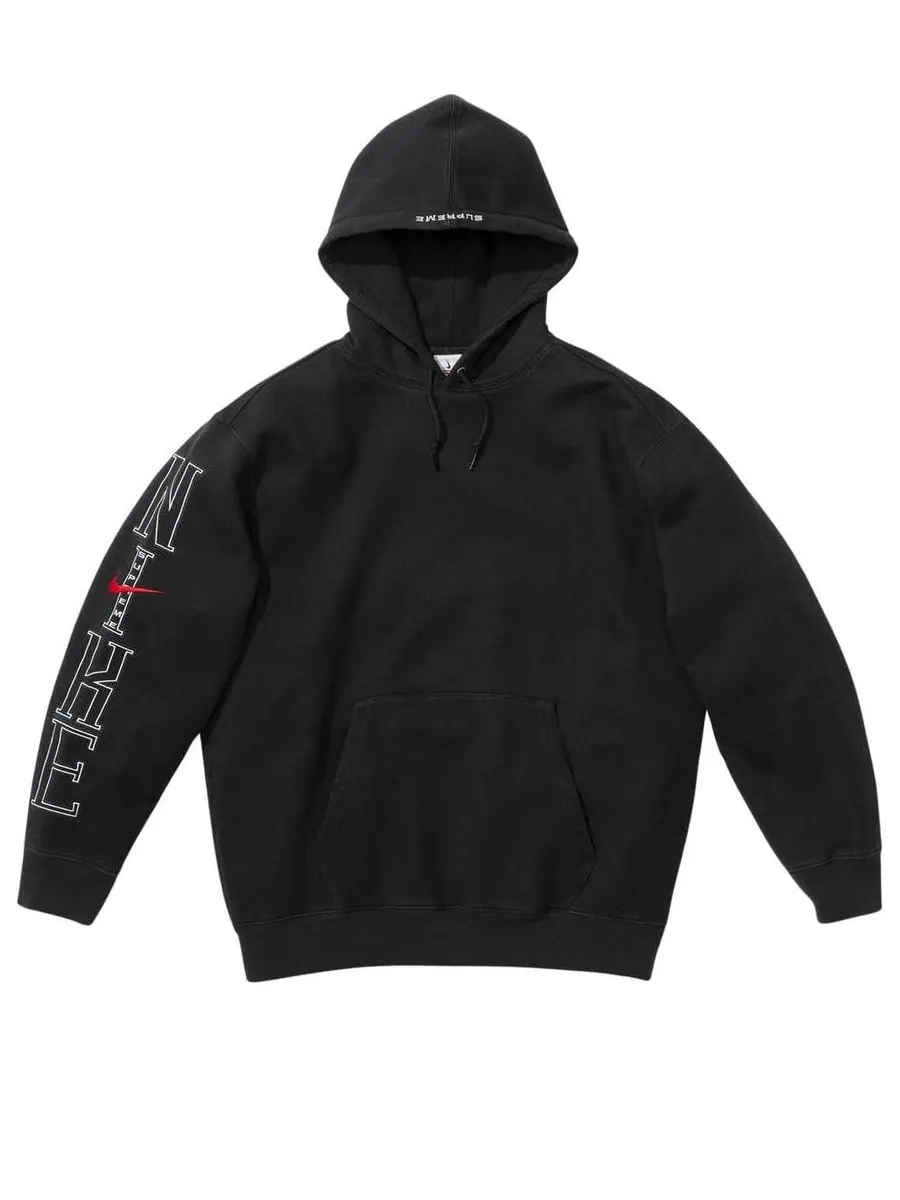 Худи Supreme x Nike Hooded Sweatshirt 'Black' — изображение 1 из 1, черный
