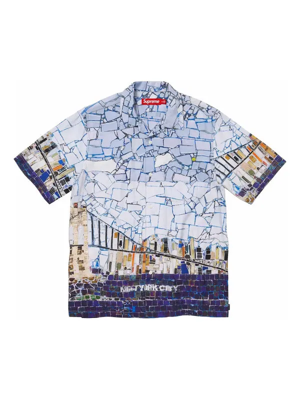 Рубашка mosaic s/s shirt 'multi-color' Supreme — изображение 1 из 2, мульти