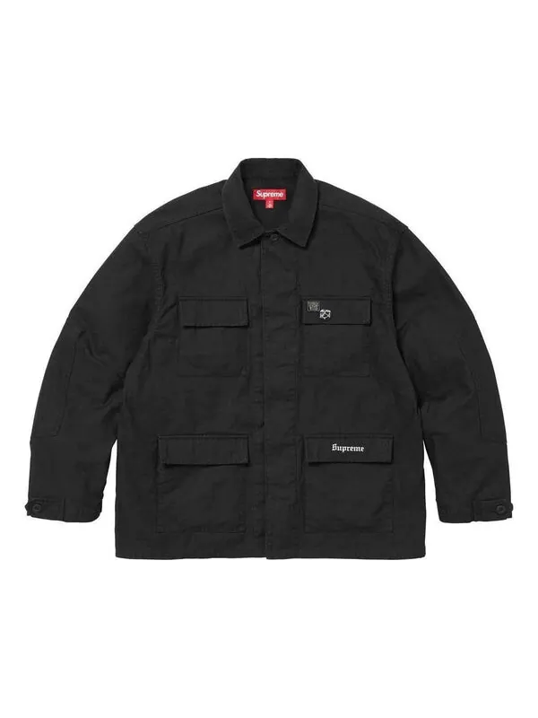 Куртка x melvins bdu jacket 'black white' Supreme — изображение 1 из 2, черный/белый