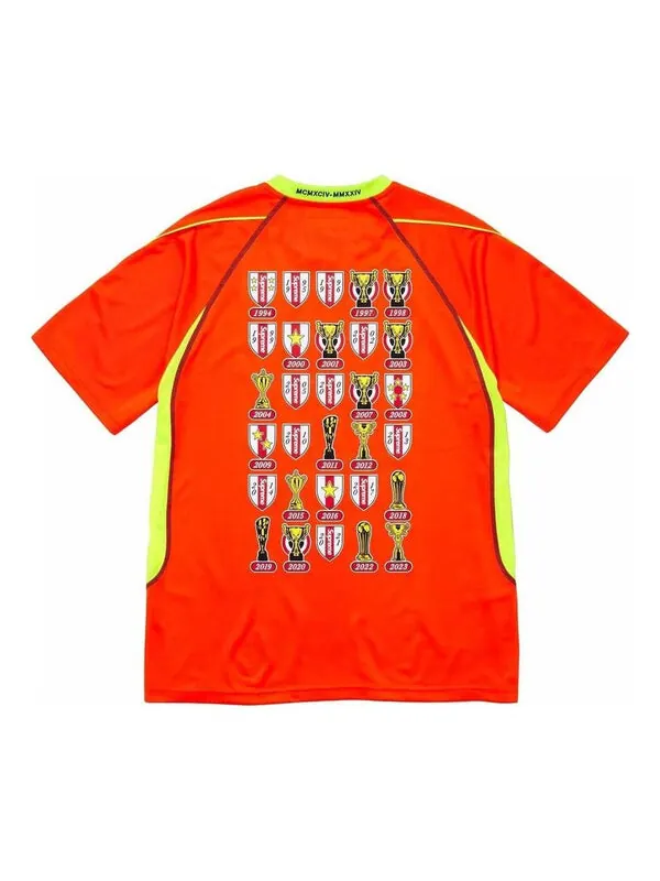 Спортивная футболка jacquard soccer jersey 'orange yellow' Supreme — изображение 2 из 2, оранжевый/желтый