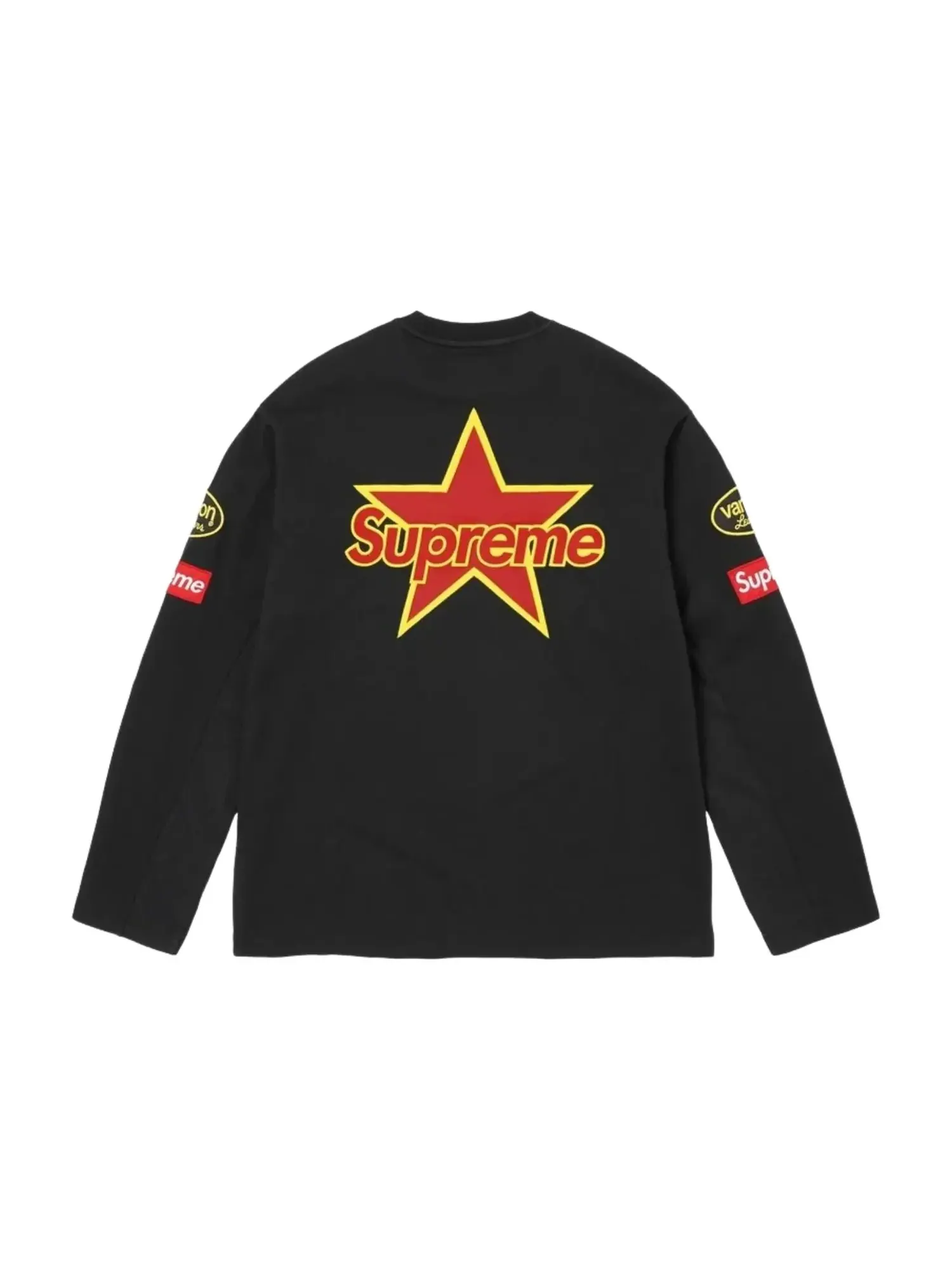 Футболка Supreme x Vanson Leathers SS26 с длинными рукавами — изображение 2 из 2, черный