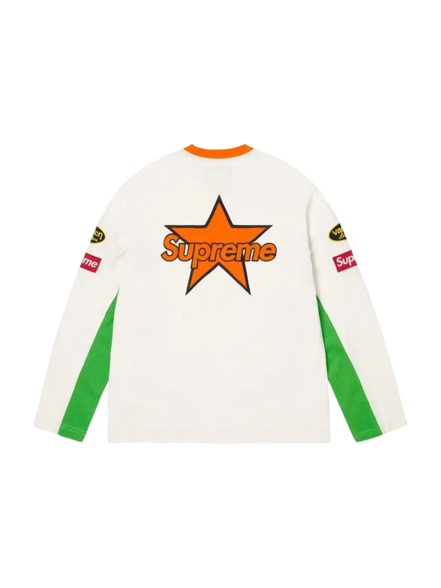 Футболка Supreme x Vanson Leathers SS26 с длинными рукавами — изображение 2 из 2, белый