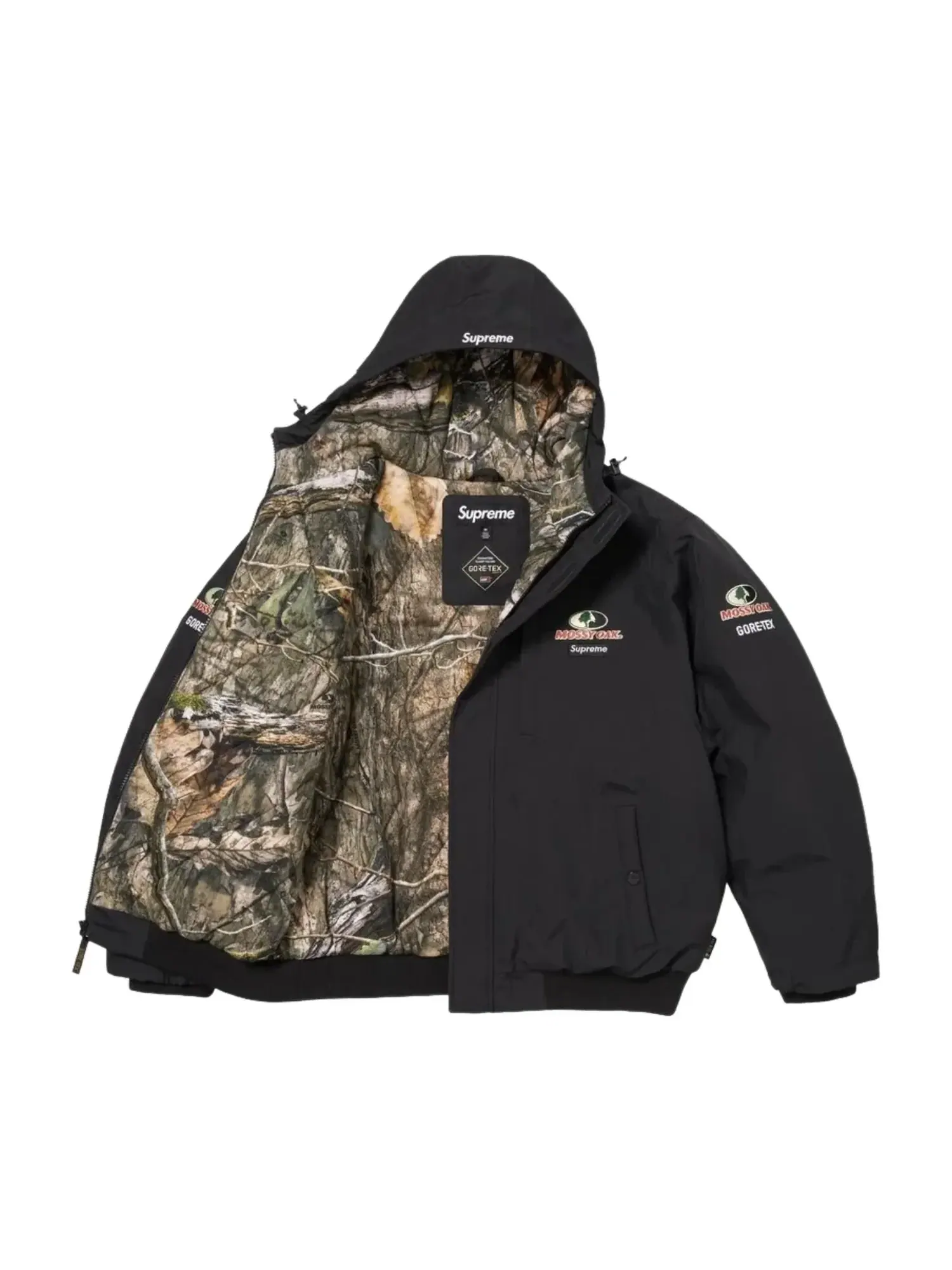 Куртка Supreme x Mossy Oak SS26 GORE-TEX — изображение 2 из 3, черный