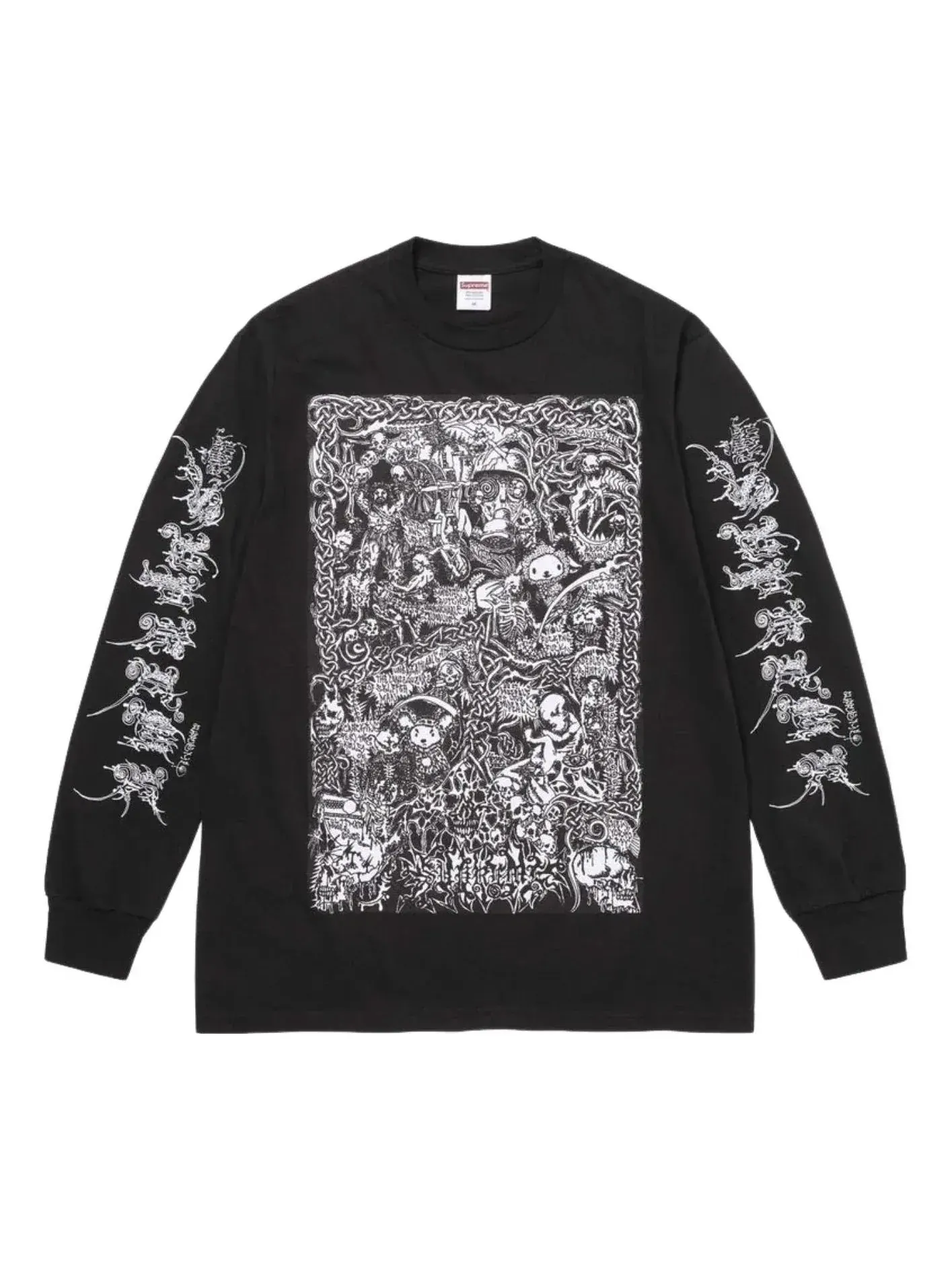 Футболка Supreme SS26 Wombat с длинными рукавами — изображение 1 из 2, черный