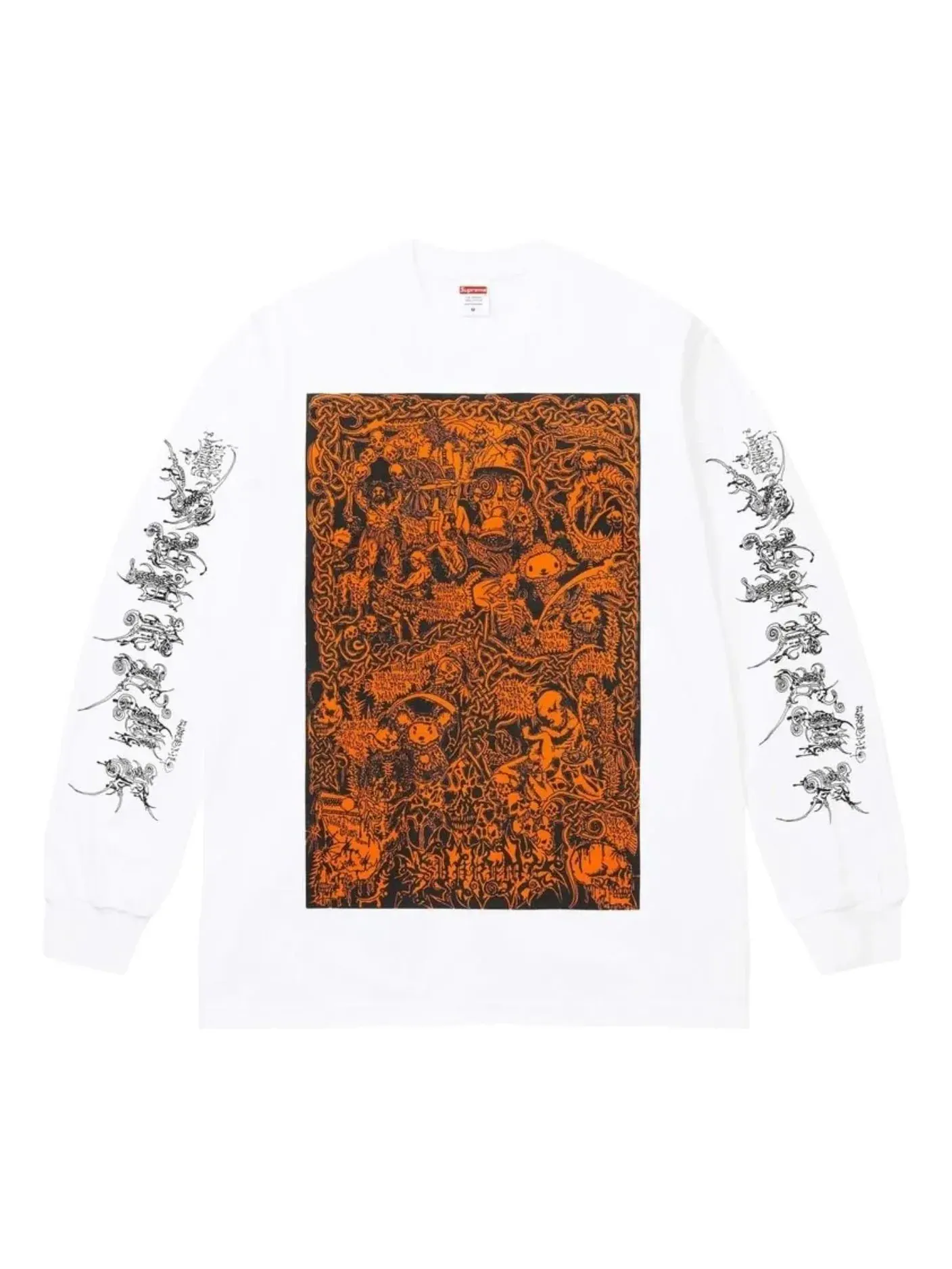 Футболка Supreme SS26 Wombat с длинными рукавами — изображение 1 из 2, белый