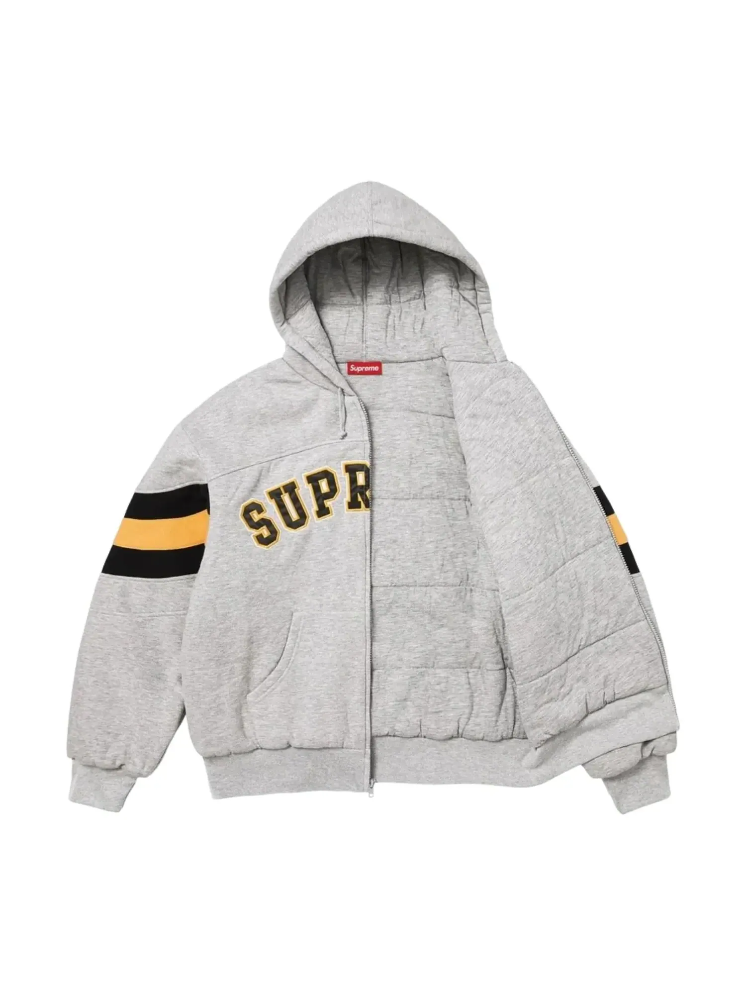 Толстовка Supreme SS26 на молнии с капюшоном — изображение 2 из 3, серый