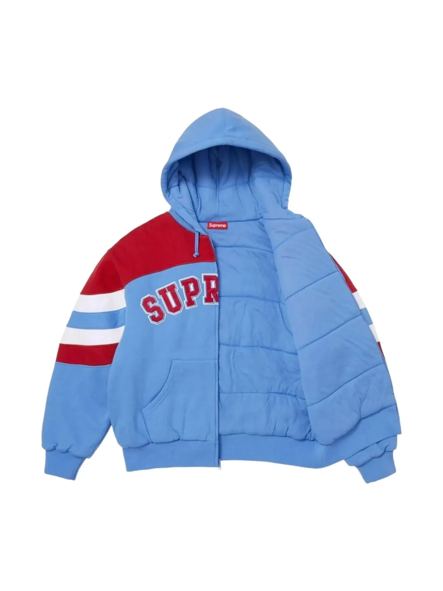 Толстовка Supreme SS26 на молнии с капюшоном — изображение 2 из 3, синий