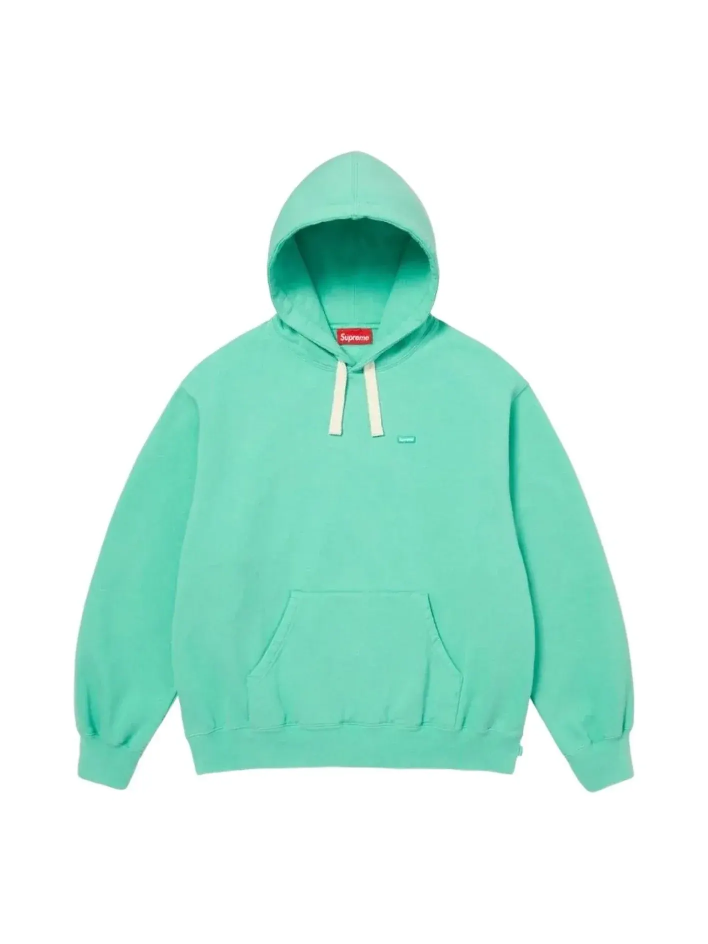 Толстовка Supreme SS26 Small Box Drawcord Hooded Sweatshirt 'Mint' — изображение 1 из 1, зеленый
