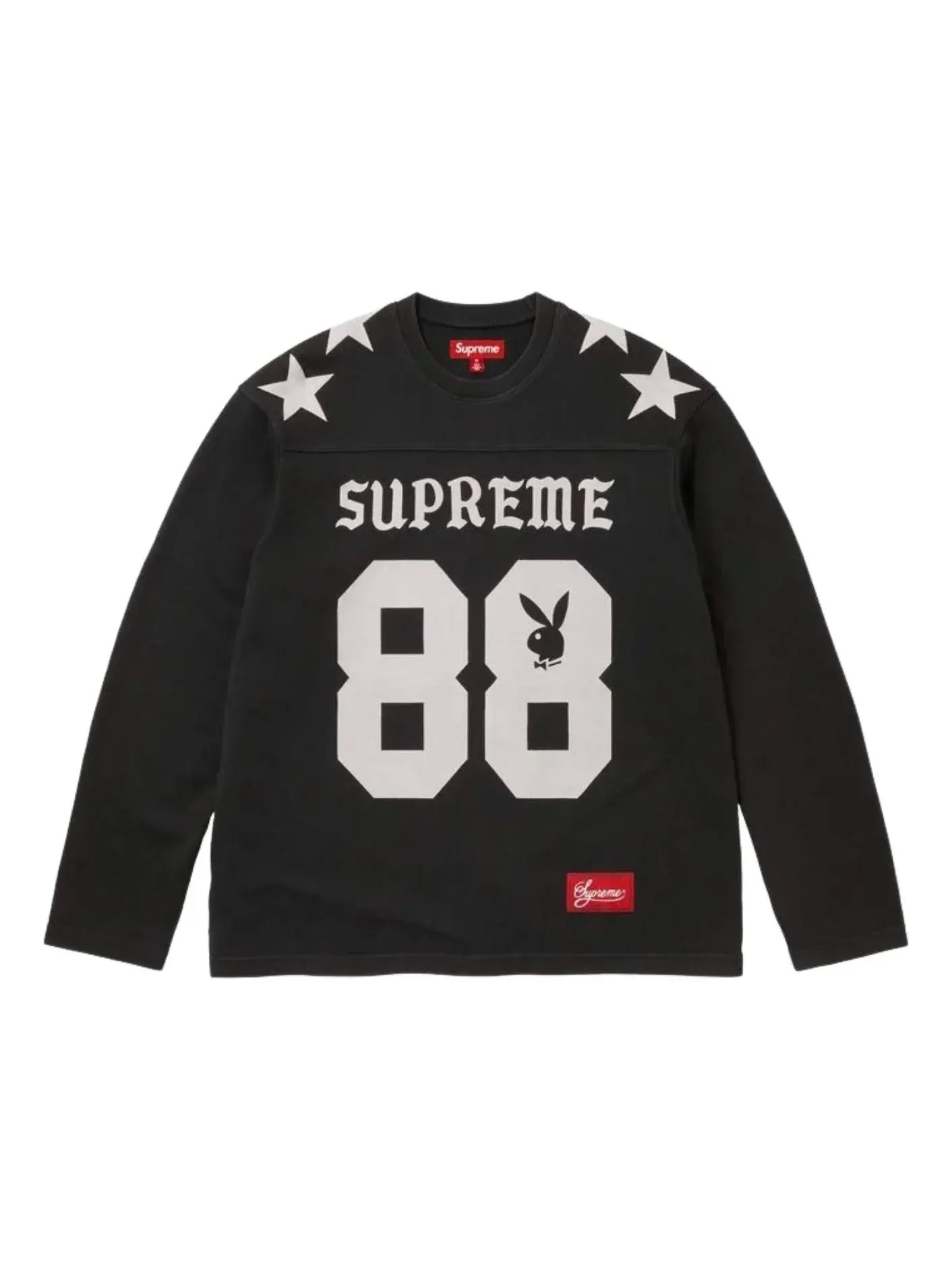 Футболка Supreme x Playboy SS26 с длинными рукавами — изображение 1 из 2, черный