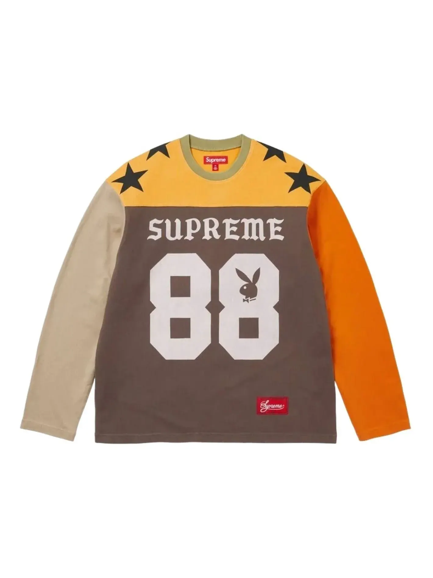 Футболка Supreme x Playboy SS26 с длинными рукавами, футбольная — изображение 1 из 2, мульти