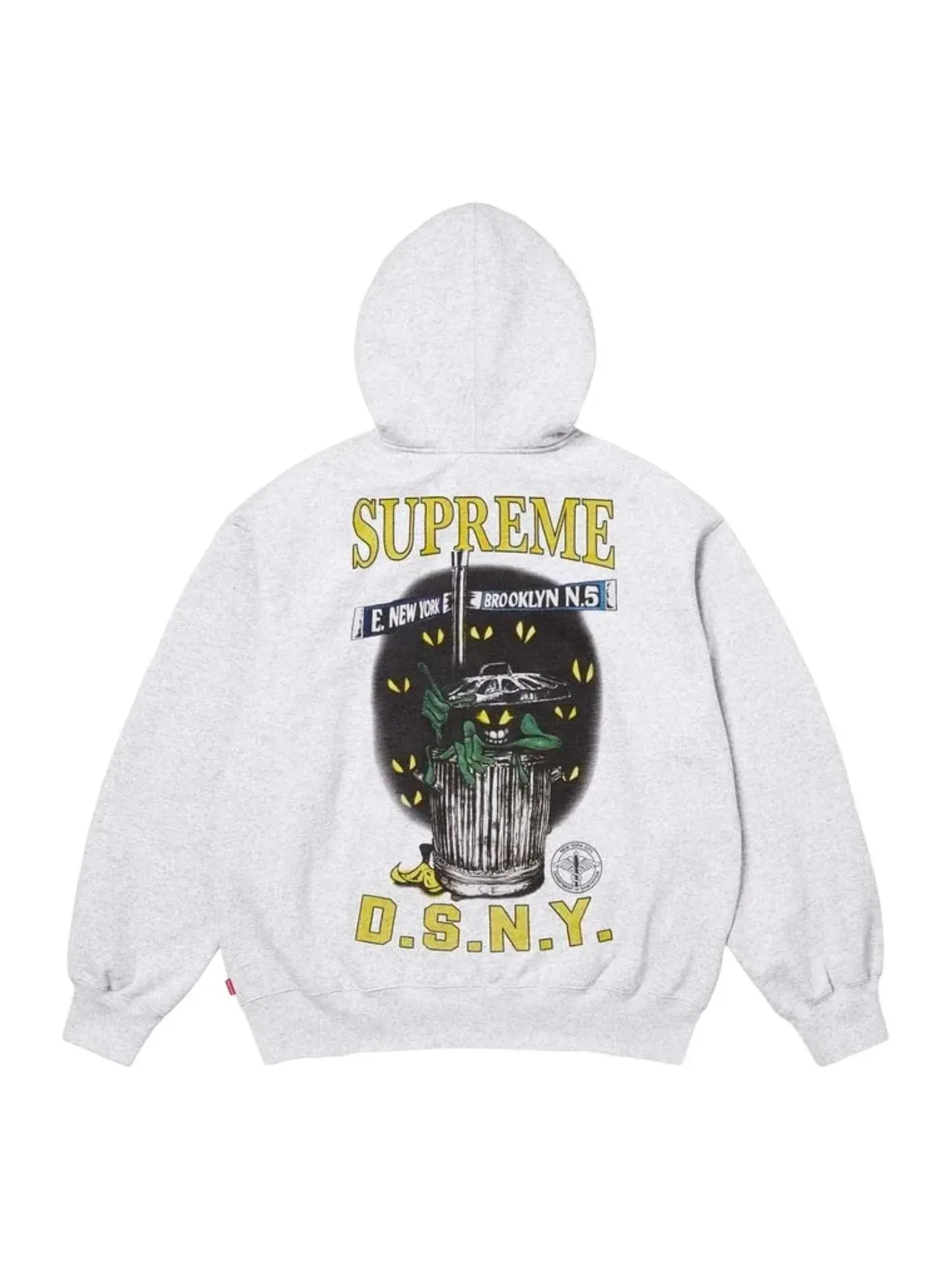 Толстовка Supreme x DSNY SS26 на молнии с капюшоном — изображение 1 из 2, серый