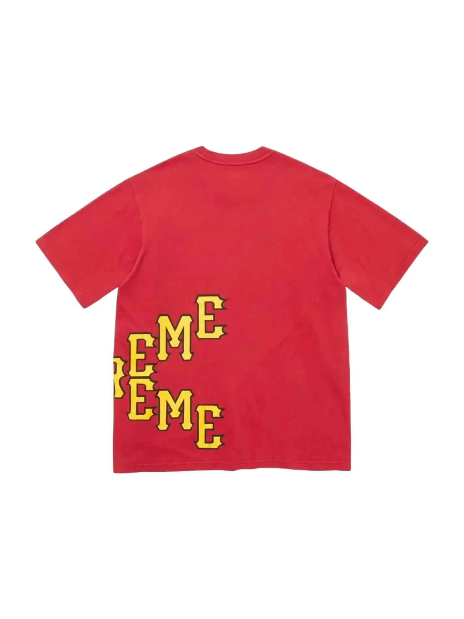 Футболка Supreme SS26 Cracked Spellout S/S 'Red' — изображение 2 из 2, красный