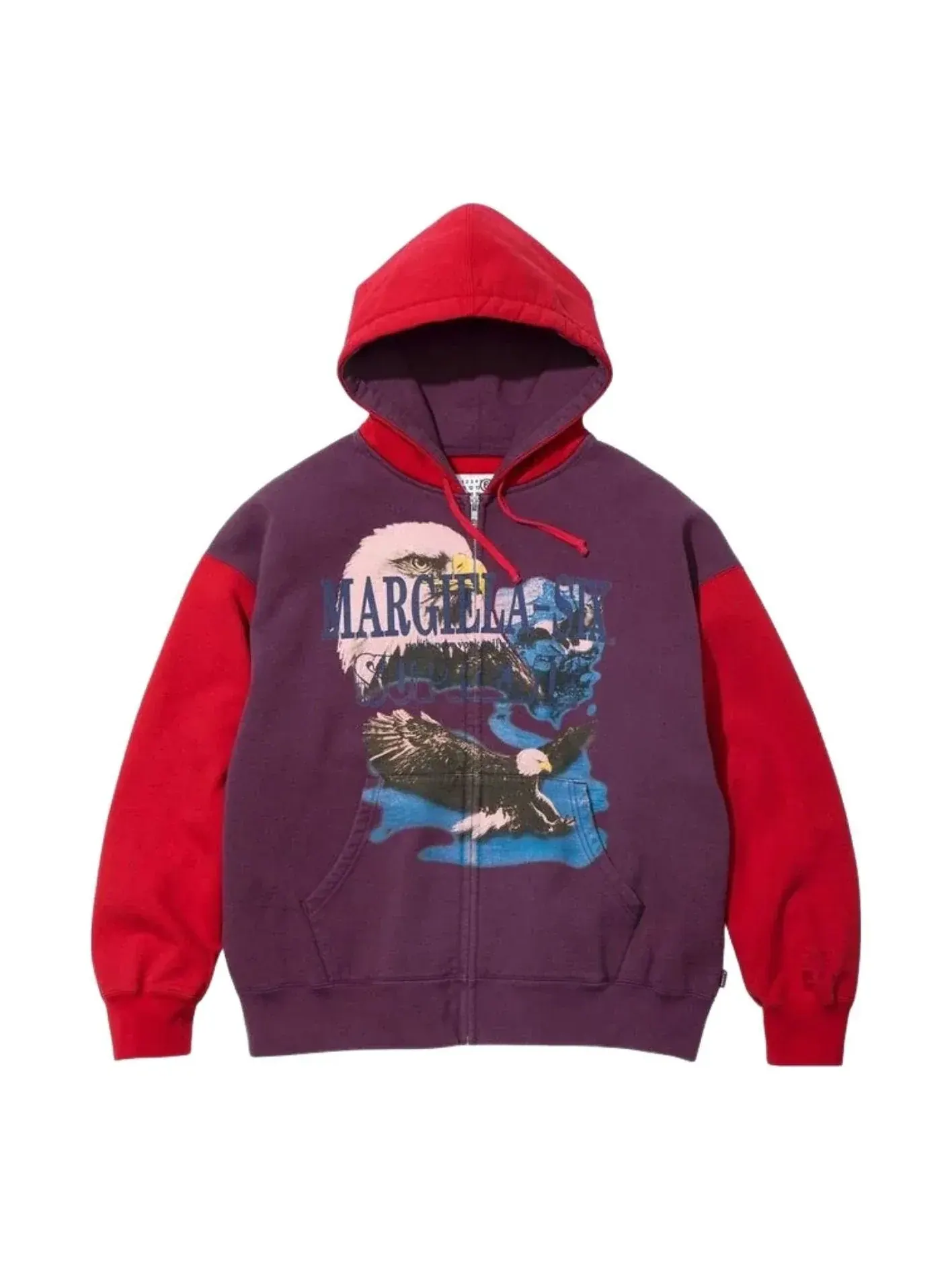 Толстовка Supreme x MM6 Maison Margiela Eagle на молнии с капюшоном — изображение 1 из 2, красный