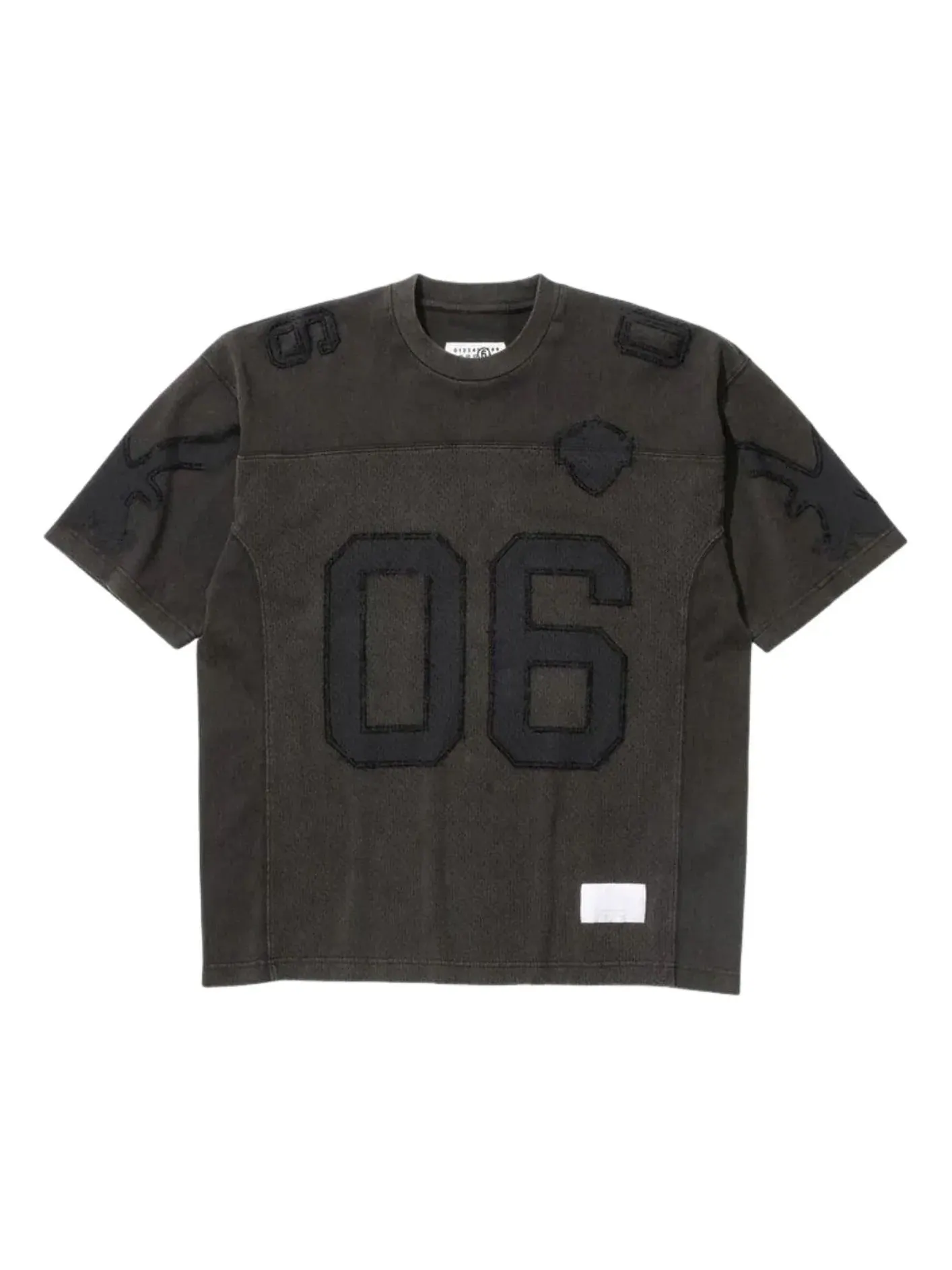 Футболка Supreme x MM6 Maison Margiela из хлопка — изображение 1 из 2, черный